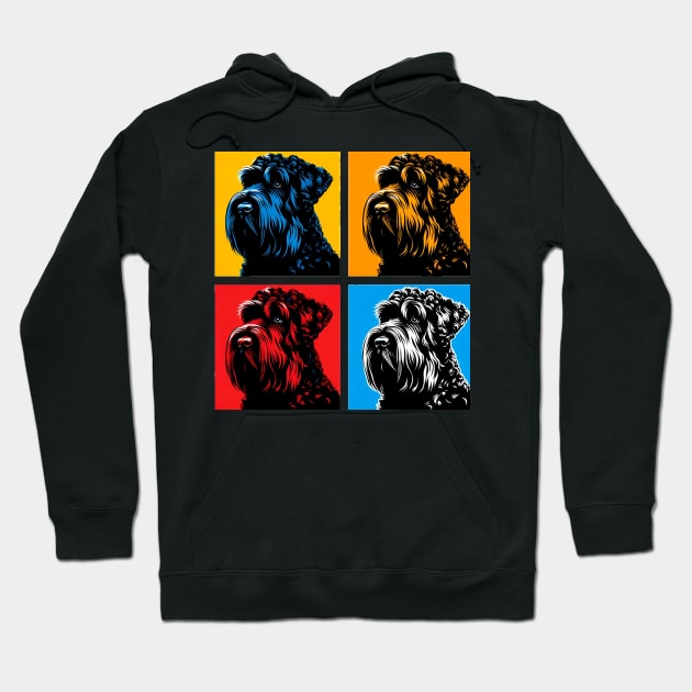 Black Russian Terrier Pop Art - Dog Lovers Hoodie by PawPopArt